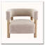 Fauteuil d'appoint rembourré Boucle-484708432