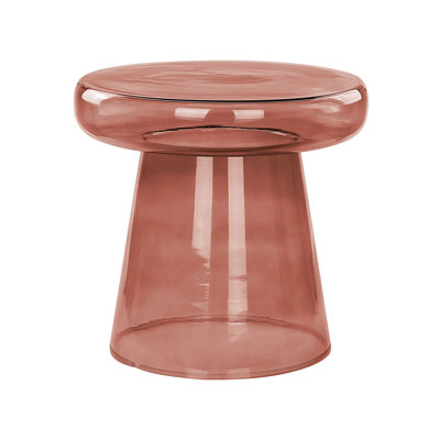 Moneer Glass Top Pedestal Side Table Set