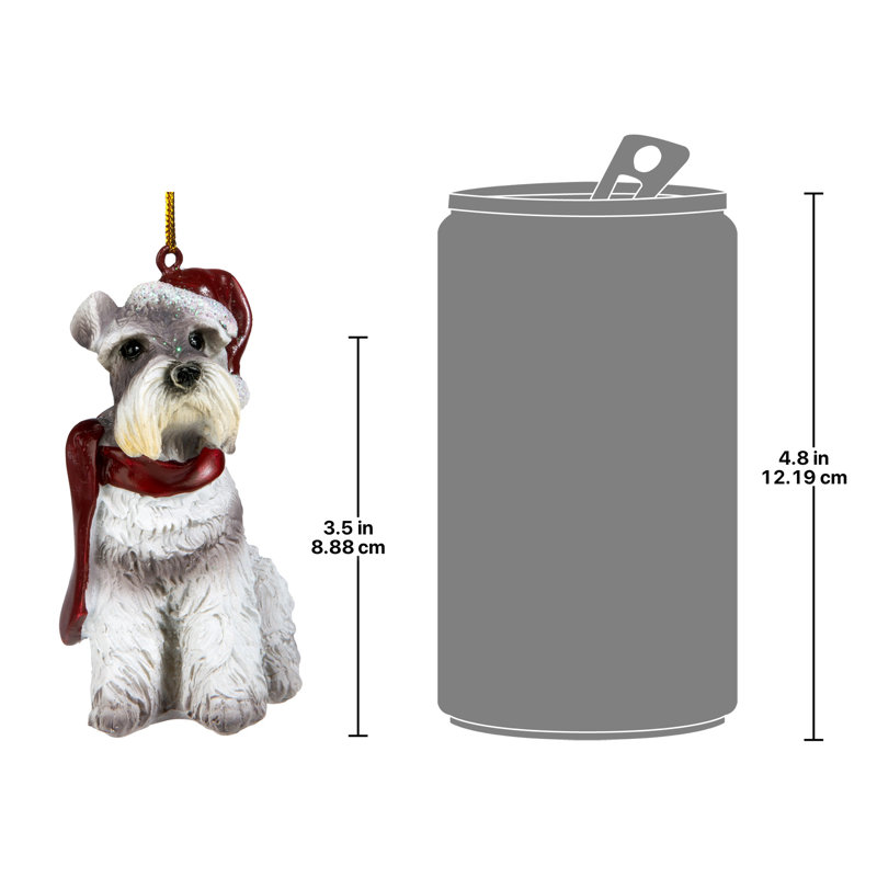 Mini Schnauzer Dog Holiday Ornament