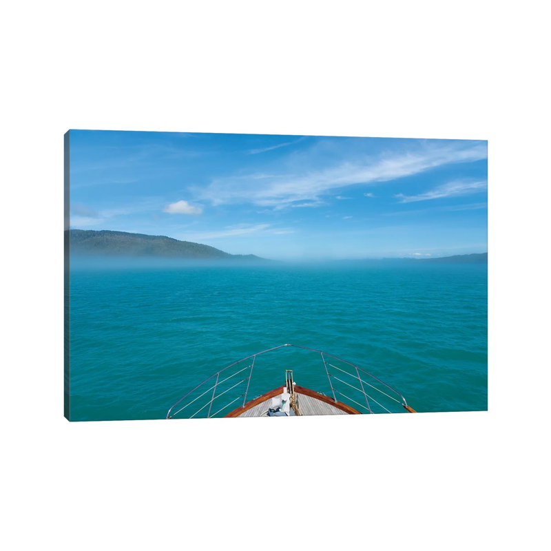 Usa, Alaska, Craig. Ship Bow Cruising in Gulf of Esquibel. 1 Piece Wrapped Canvas Wall Art, 101.6 cm H x 66.04 cm W