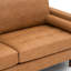 Fessler 83" Modern Genuine Leather Sofa with Square Arms