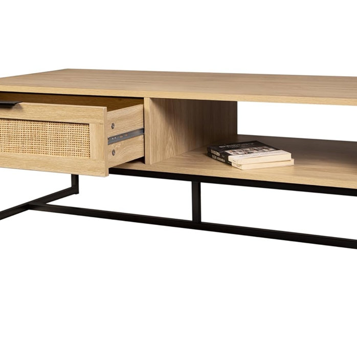 Meuble télé avec rangement et tiroir Coastal Modern