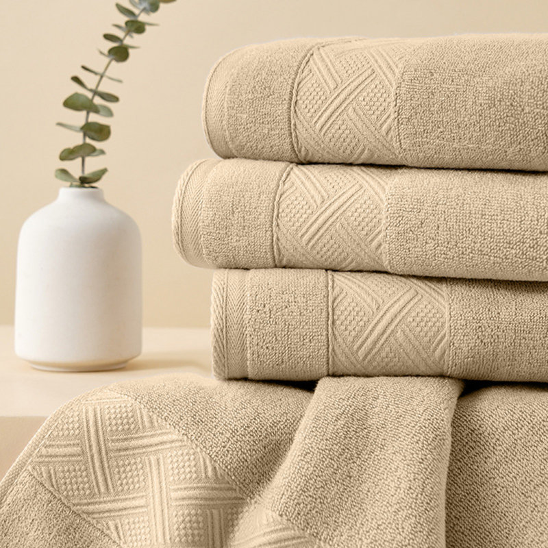 Soft Thick Absorbent Cotton Bath Towel For Sports And Home, Quick Drying Towel For Men Women, 28.7x13.4in Coffee, Coffee