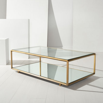 Flodie Glass Top Single Coffee Table