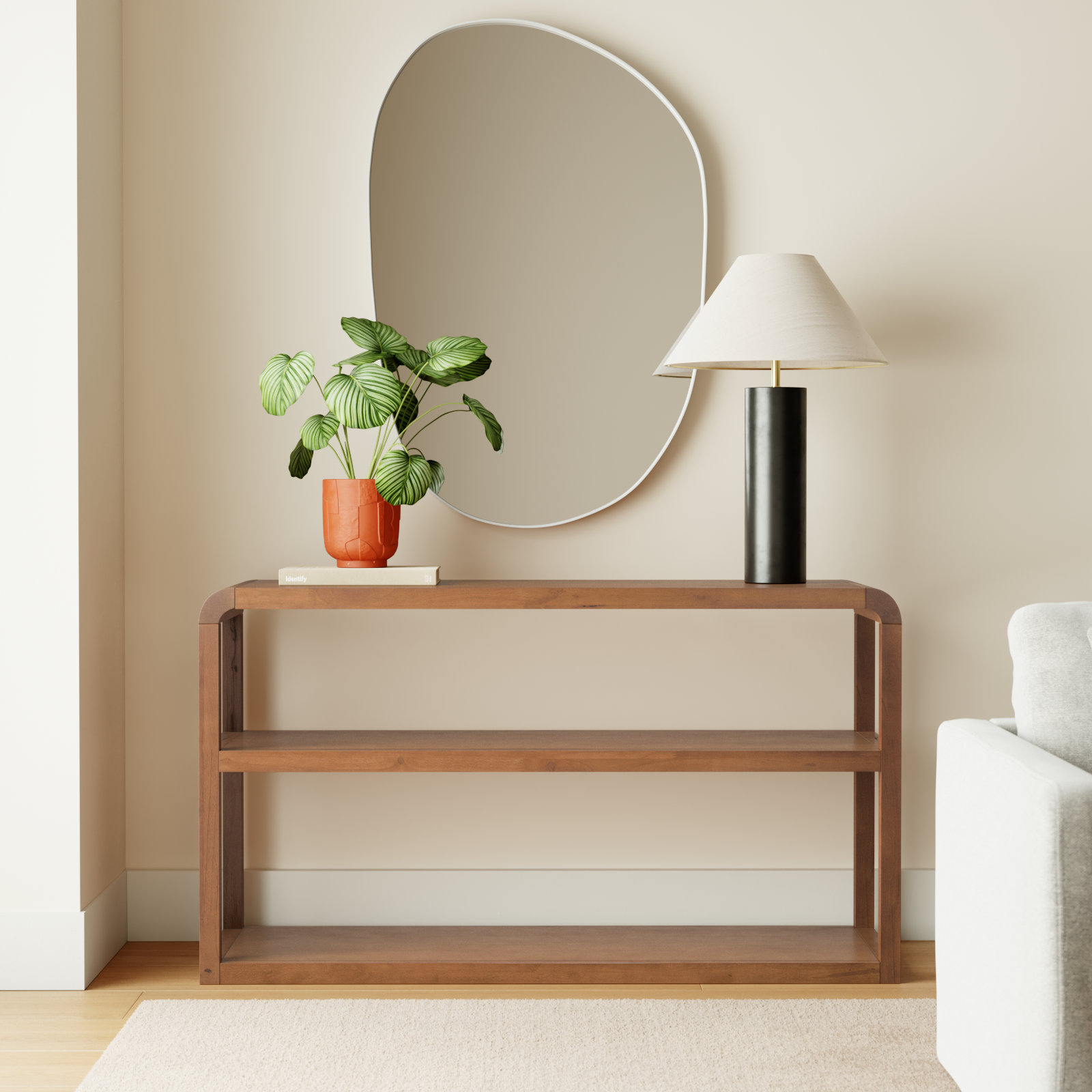Chauncey 53" Console Table, Walnut