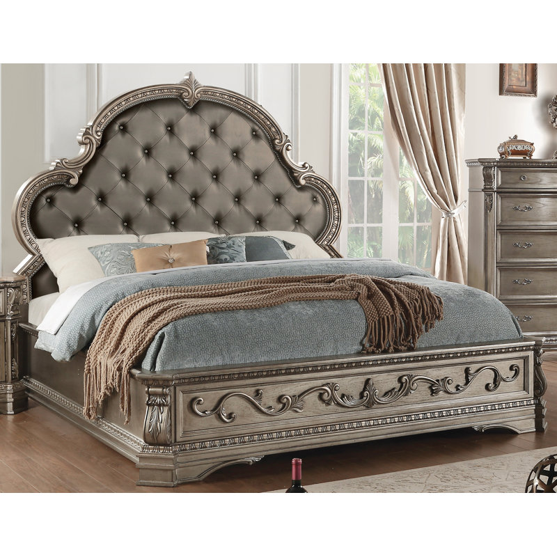 Bronson Vegan Leather Standard Bed, Queen