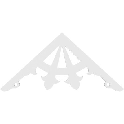 Riley Signature Urethane Gable Pediment, Primed Tan