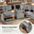 4-Piece 114" L Shaped Upholstered Corner Modular Sectional Sofa Cloud Couch - Chenille Fabric-951997444-952008474