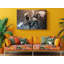 Impression sur toile Banksy Pillow Wars Graffit-1402678259