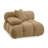 Chesnie Calliope Cafe Au Lait Performance Velvet Modular Corner Chair