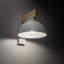 Lorenza 1-Light Dimmable White Armed Sconce