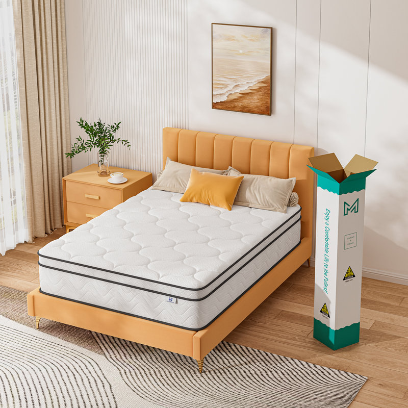 8''/10''/12'' Medium Gel Memory Foam Hybrid Mattress, In A Box, OEKO-TEX® Certified, 10", Queen