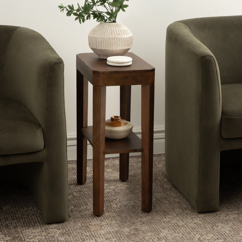 Ardentown Solid Wood End Table, Brown