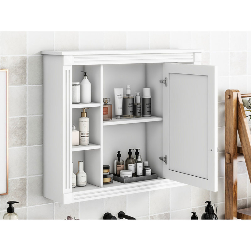 Étagère murale de salle de bain murale fonctionnelle 35 po x 28 po