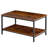 31.5" Modern 2-Tier Coffee Table with Open Storage Shelf & Industrial Metal Frame (132 lbs Capacity)