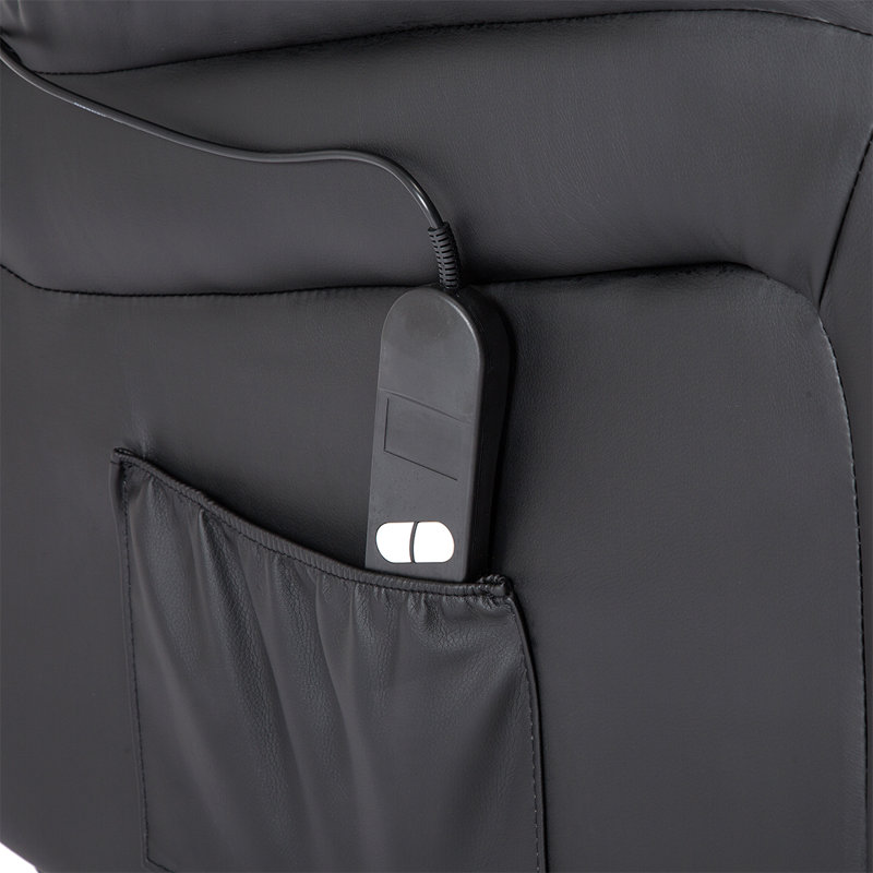 Lancashire 97cm Wide Lift Assist Standard Recliner, Black