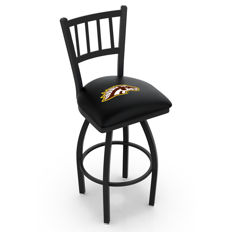 Tabouret de comptoir pivotant de 25 po NCAA, Western Michigan Broncos, 25 po de hauteur