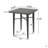 32" Square Wicker Bar Table