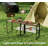 Rustic Brown Folding Computer Desk, No Assembly Space Saving Writing Table-219228384