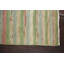 Tapis de couloir oriental rayé vert Zeta Gabbeh Kashkoli noué à la main 3 x 18