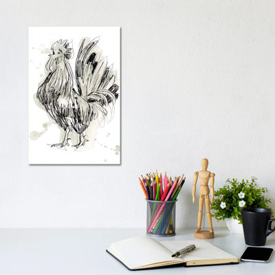 Feathered Fowl II by June Erica Vess - Wrapped Canvas Gallery-Wrapped Canvas Giclée