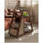 Multi Function Rubberwood Rolling Side Utility Cart