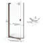Porte de douche sans cadre Armon l 28,63 "x H 66" Armon-14170930-14170931-88629358