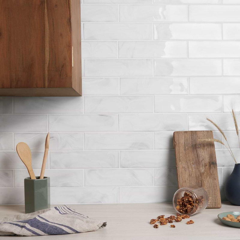 Alisa 3x12 Polished Subway Glass Tile