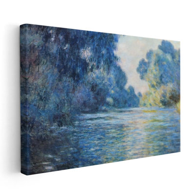«Morning on the seine at Giverny II, 1897», reproduction d'art sur toile