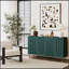 Buffet moderne en bois laqué à 4 portes, parfait pour le rangement et la présentation dans n'importe quelle pièce-2136110120-2136110117