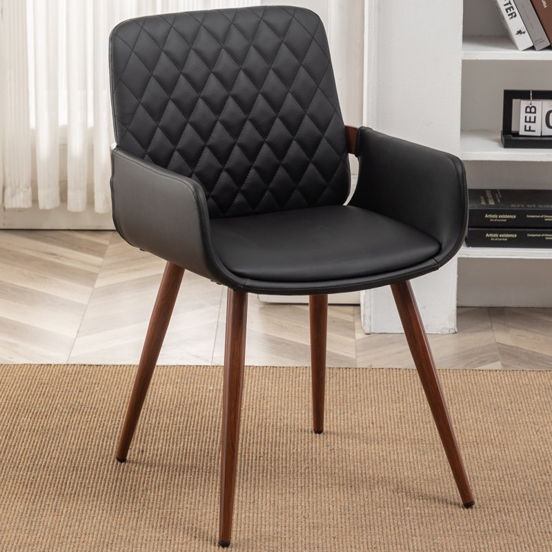 Malvino Upholstered Dining Chair, Black