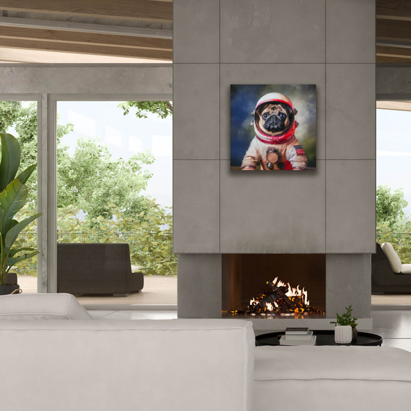 «Pug Grissom» par Sean Parnell, art mural sur toile