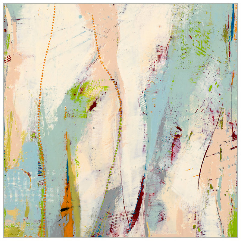 «Spring Song - Floater Frame», peinture sur toile