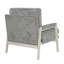 Chaise Modern Home, revêtement en chenille, structure en bois massif, hauteur des accoudoirs de 23,5 po, gris brunâtre, siège d'appoint contemporain d'une capacité de 300 lb, tissu, largeur de 29,5 po-1368419624