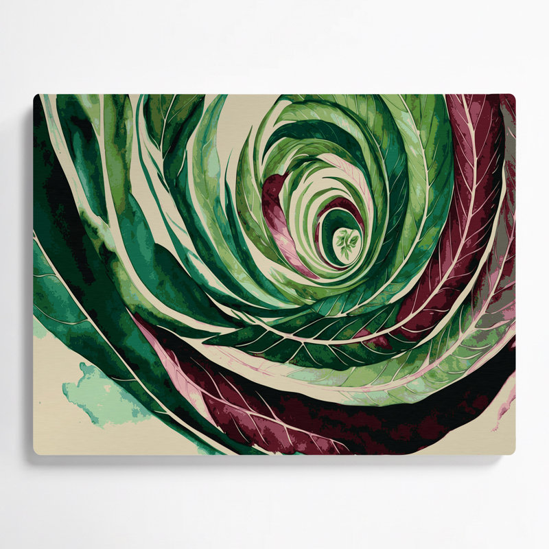 Art mural en métal Botanical Maranta, H 20 po x l 24 po
