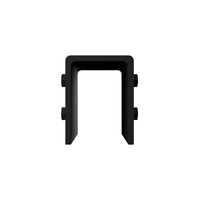Black Smooth Faux Wood Beam Strap for Heritage Timber Beam