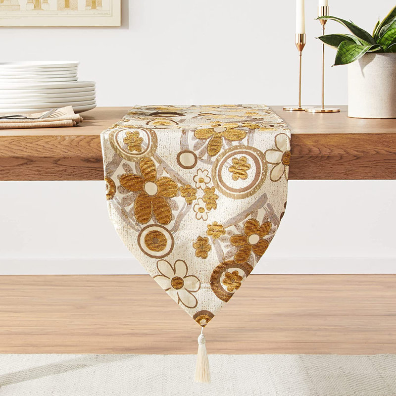 Chemin de table Merlene Daisy, Or