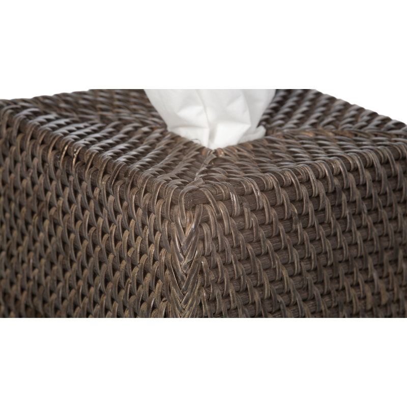 Bavan Tissue Box Cover, Espresso