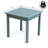 Archer 18" Modern Square Acacia Wood Outdoor Side Table, Glossy Gray Slatted Patio Accent End Table for Porch & Poolside-171031249