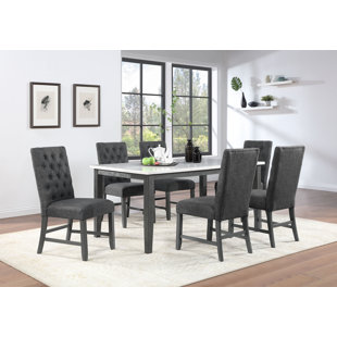 Modern Marble Four Leg Dining Set