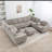 U Shaped Modular Sectional Sofa-2088105840
