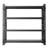 5000 lbs. Capacity Industrial 4-Shelf Heavy Duty Metal Shelving, Adjustable Warehouse Storage Rack, Black-129020990