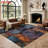 Realistic Stone Tile Pattern Area Rug, Machine Washable Non Slip, Indoor Decor for Living Room Bedroom Hallway Kitchen Balcony Apartment Modern Home Accent-129037020