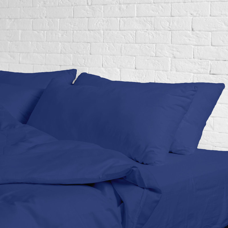Ensemble de draps en micro-fibre, Simple, Bleu royal