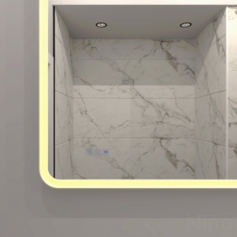 Miroir lumineux de salle de bain rectangulaire, 36 po x 48 po