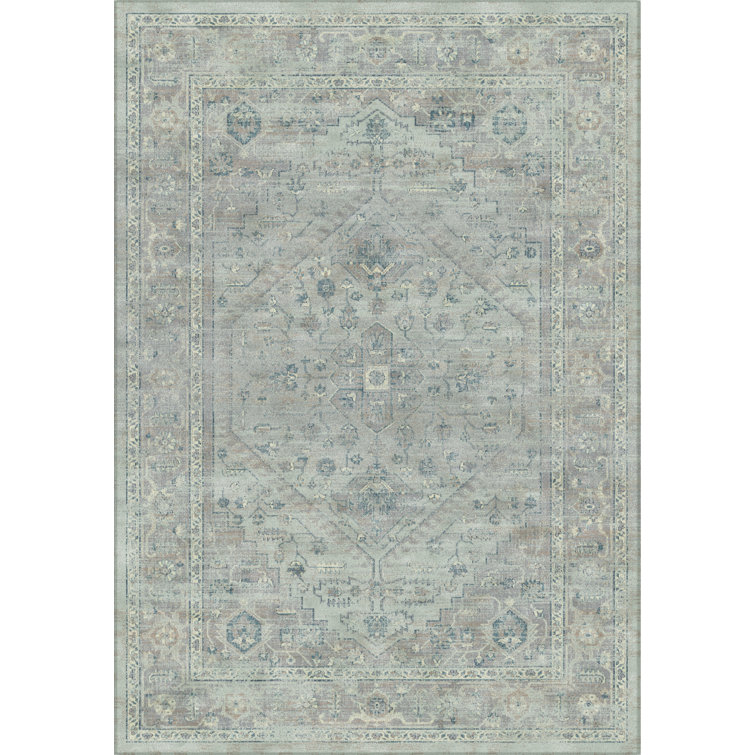 Tapis oriental bleu clair Evanoff