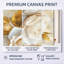 «White Roses with Golden Leaves - Roses», art mural 3 pièces-129076747-129076745