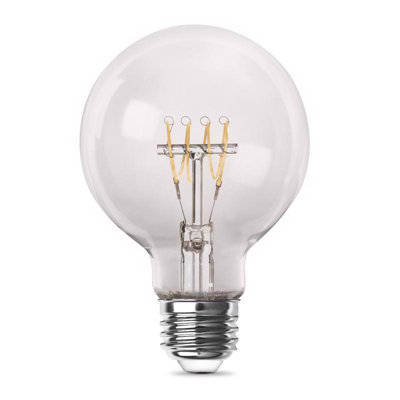 Ampoule à filament DEL Feit G25 E26 (moyen) blanc doux, équivalente à 40 watts, paquet de 1