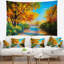 Forêt d'automne paysage avec tapisserie colorée de la rivière-28482735