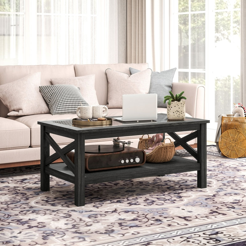 Table basse Dishan, Noir